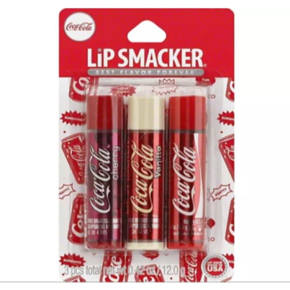 Lip Smacker Coca-Cola Chapstick classic cherry vanilla Set of 2 packs - Picture 4 of 4
